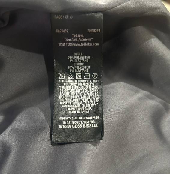 Ted Baker NWT Bisslee Chatsworth Floral Bloom Bodycon Dress Size 2 - Picture 9 of 11